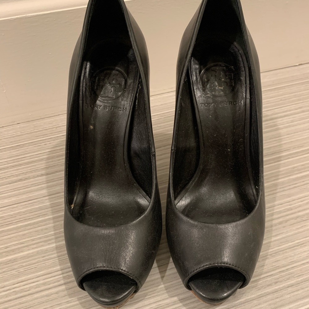 Tory Burch peep toe pumps